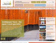 Tablet Screenshot of insidejapantours.com